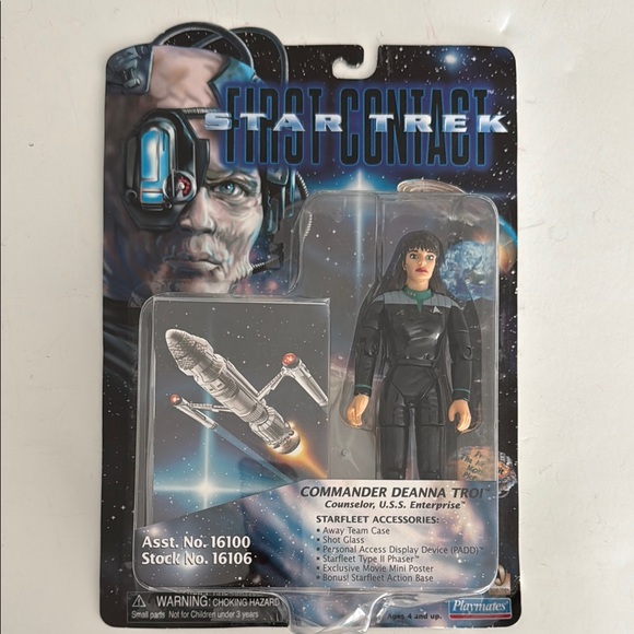 1996 Star Trek First Contact Commander Deanna Troi-Counselor-Enterprise Figure - Picture 2 of 11